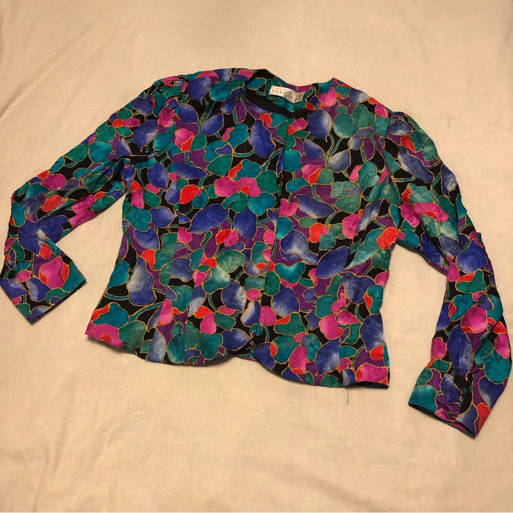 Adrianna Papell vintage 100% silk jacket